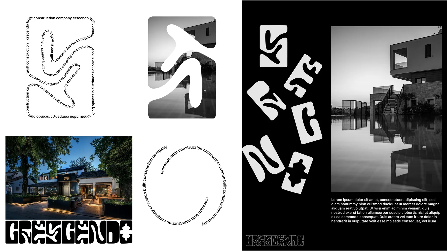 Melting wordmark in layouts